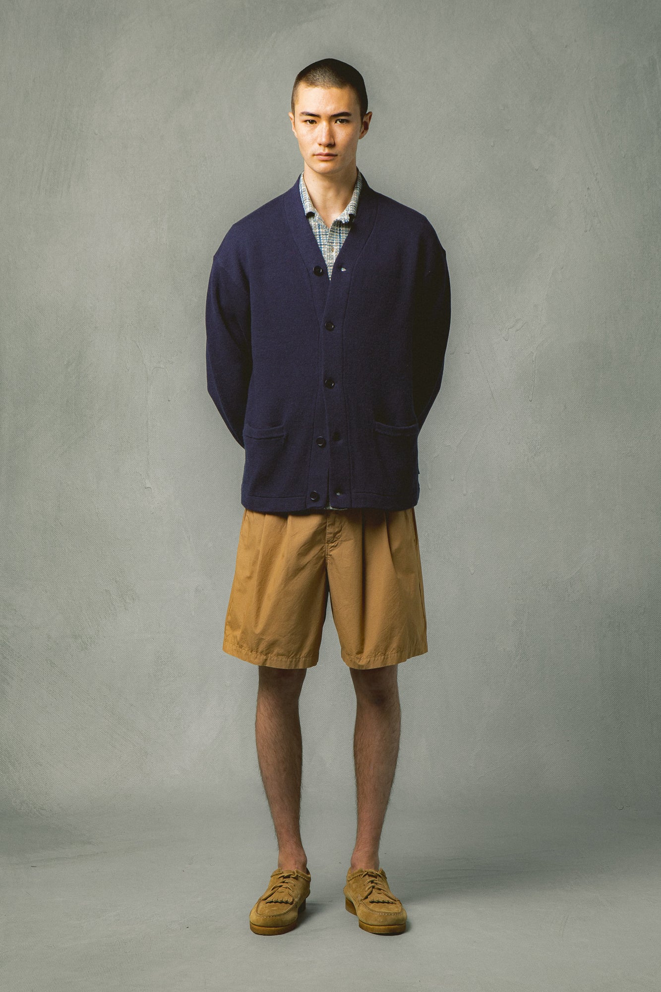 Mhor Short in Tan Cotton Poplin – Kestin - Main Image