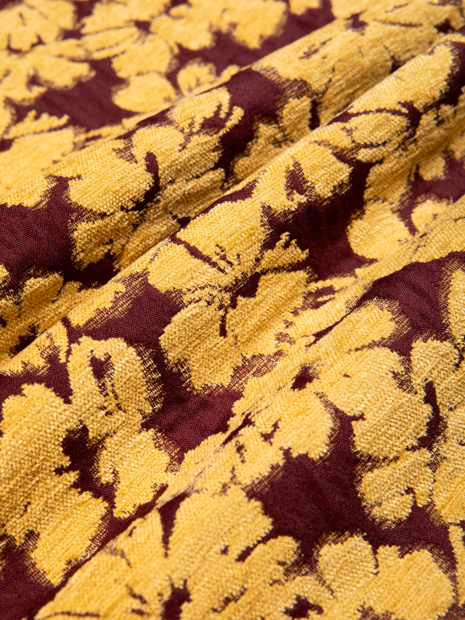 A premium Japanese Floral Jacquard fabric, used to create the KESTIN Ormiston Jacket