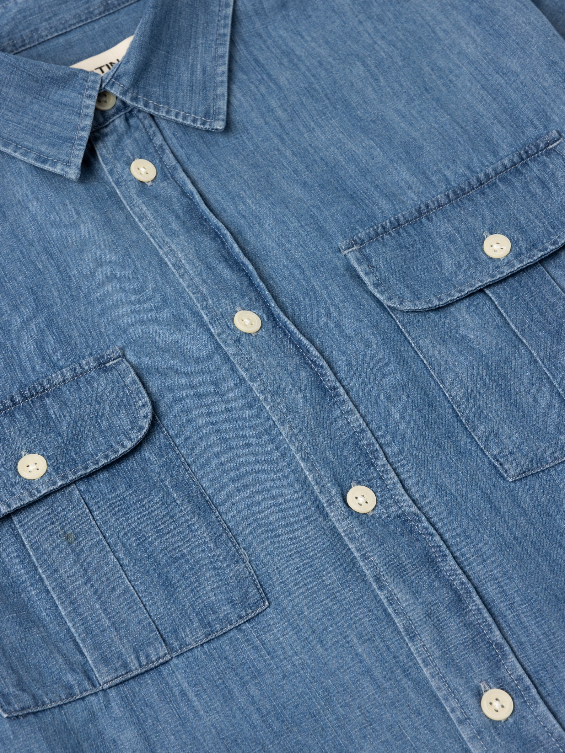 Kinnaird Shirt in Washed Denim
