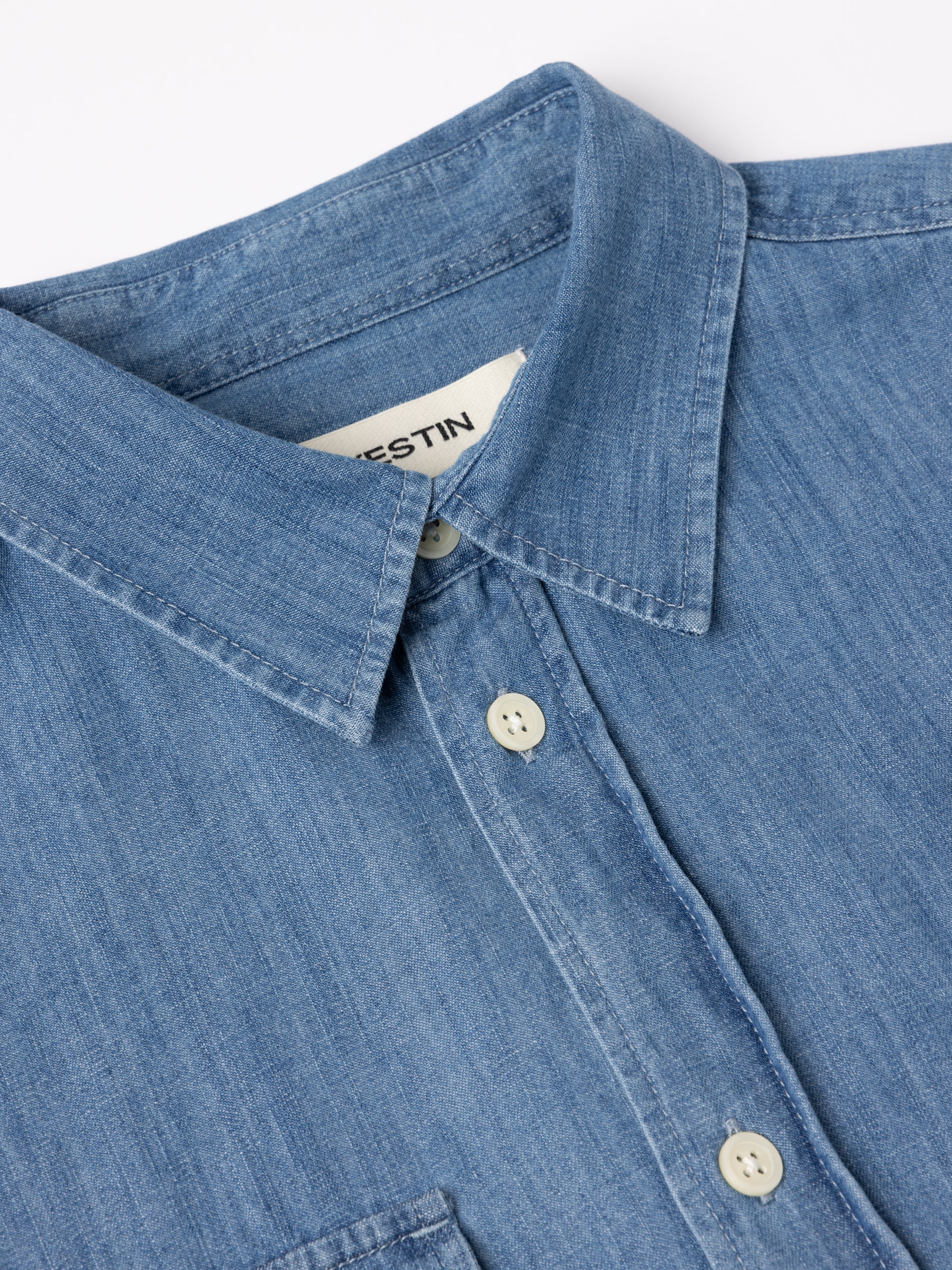 Kinnaird Shirt in Washed Denim