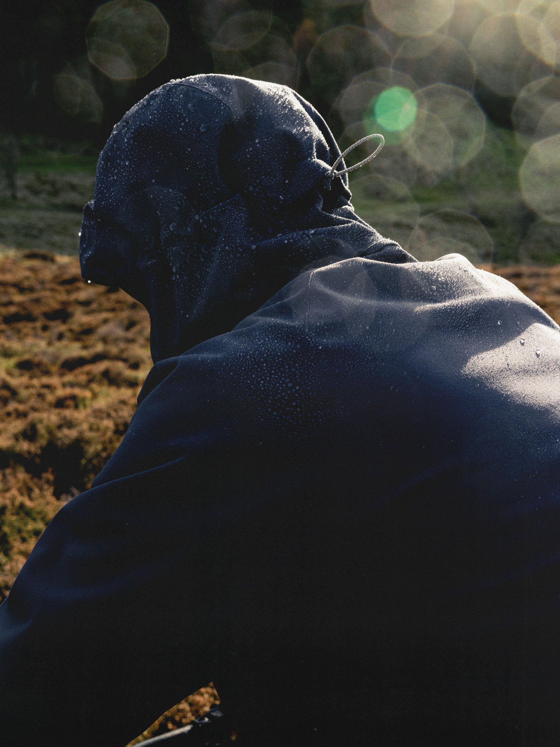 Glenbarr Waterproof Jacket in Dark Navy Recycled Canvas