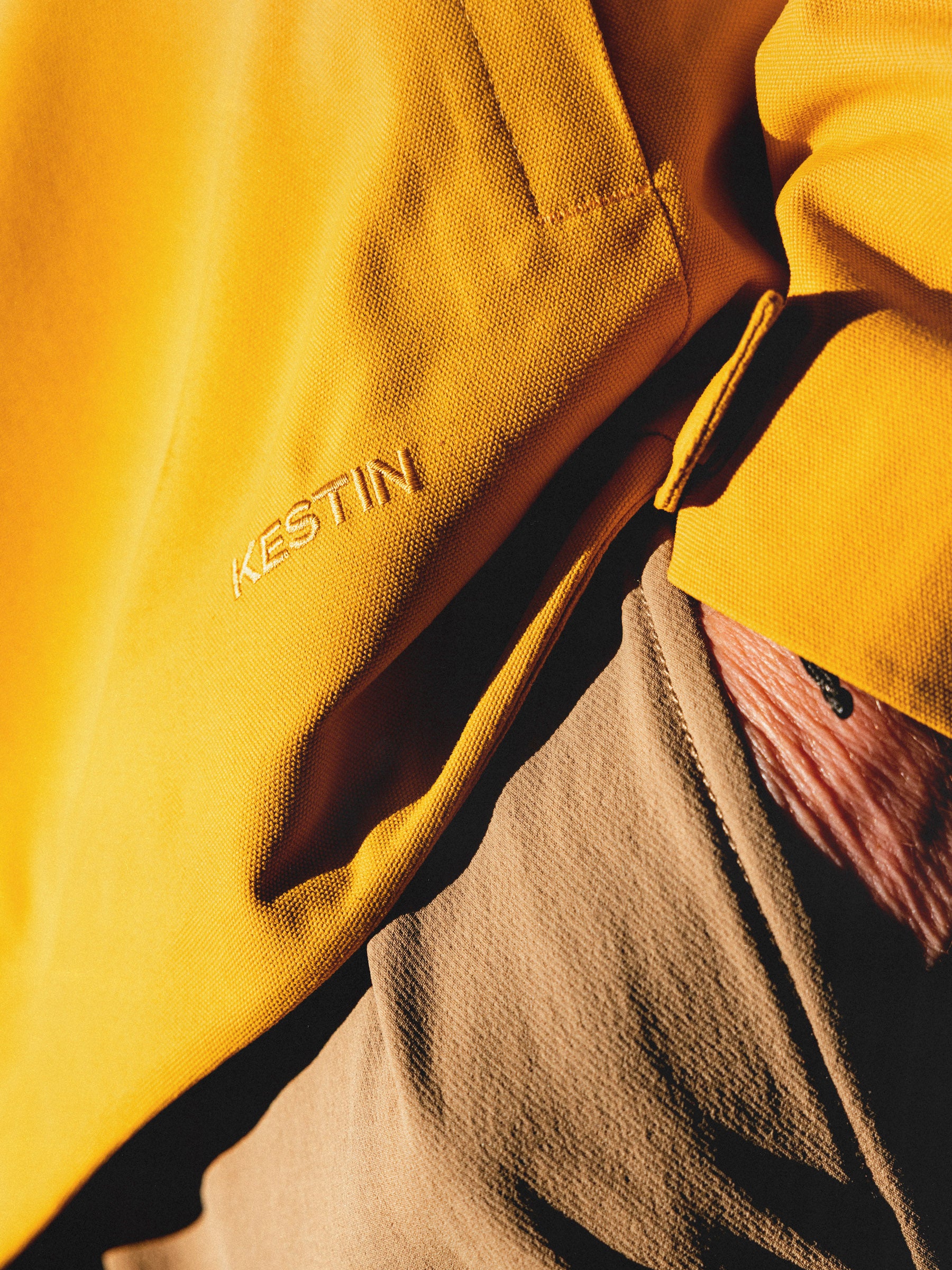 Glenbarr Waterproof Jacket in Yellow Recycled Canvas