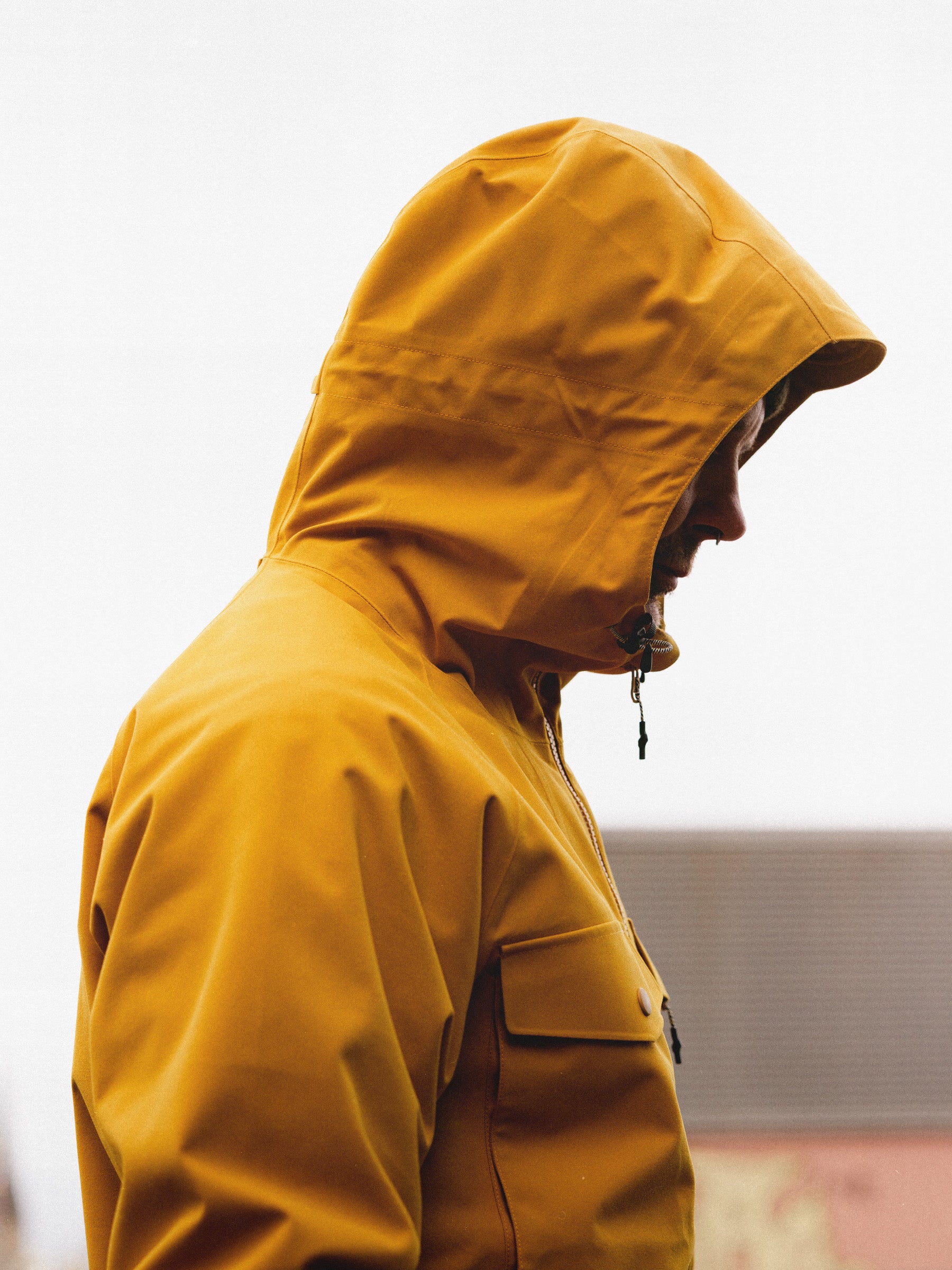Glenbarr Waterproof Jacket in Yellow Recycled Canvas