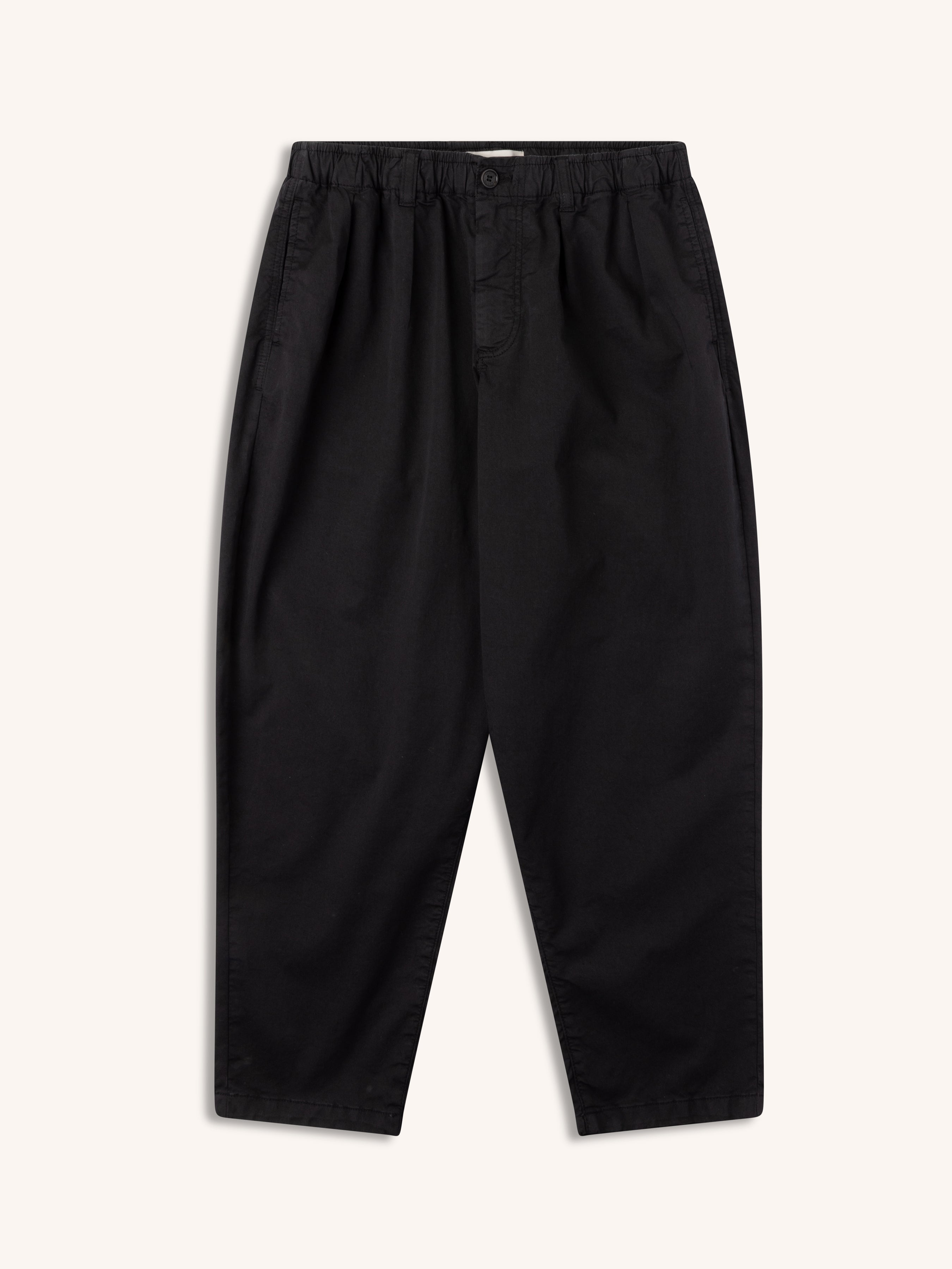 Clyde Pant in Black Cotton Twill