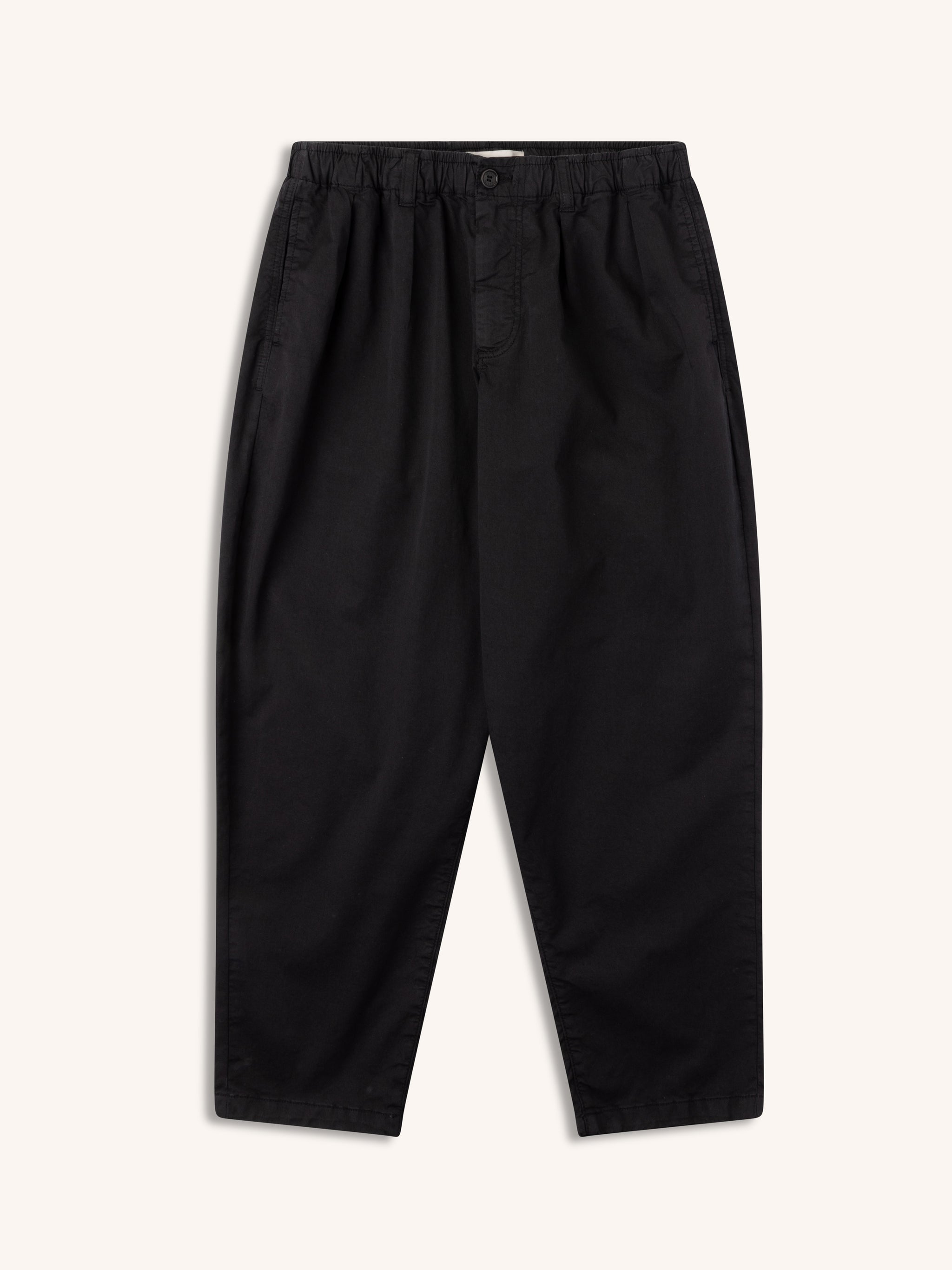 Clyde Pant in Black Cotton Twill