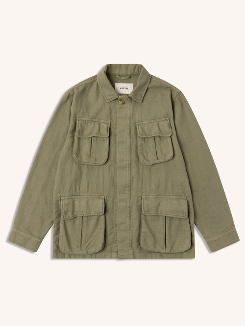 Tyndrum Field Jacket in Military Slub Cotton