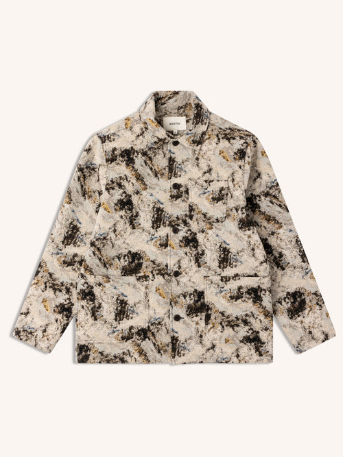 Ormiston Jacket in Brown Camo Jacquard