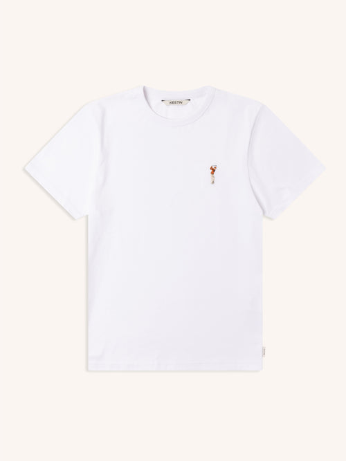 Cargill T-Shirt in White Golf Embroidery