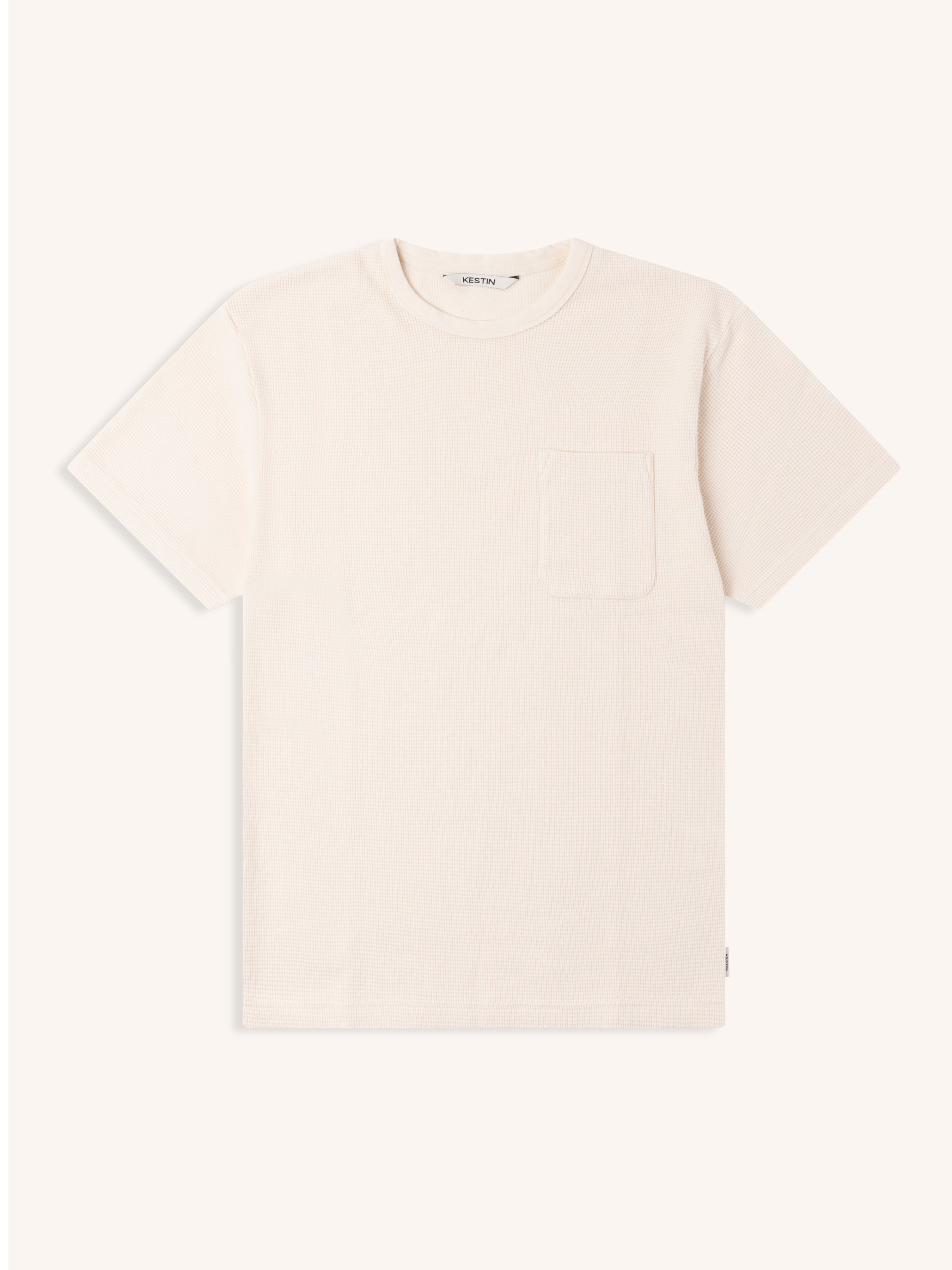 Fly T-Shirt in Natural Brushed Waffle