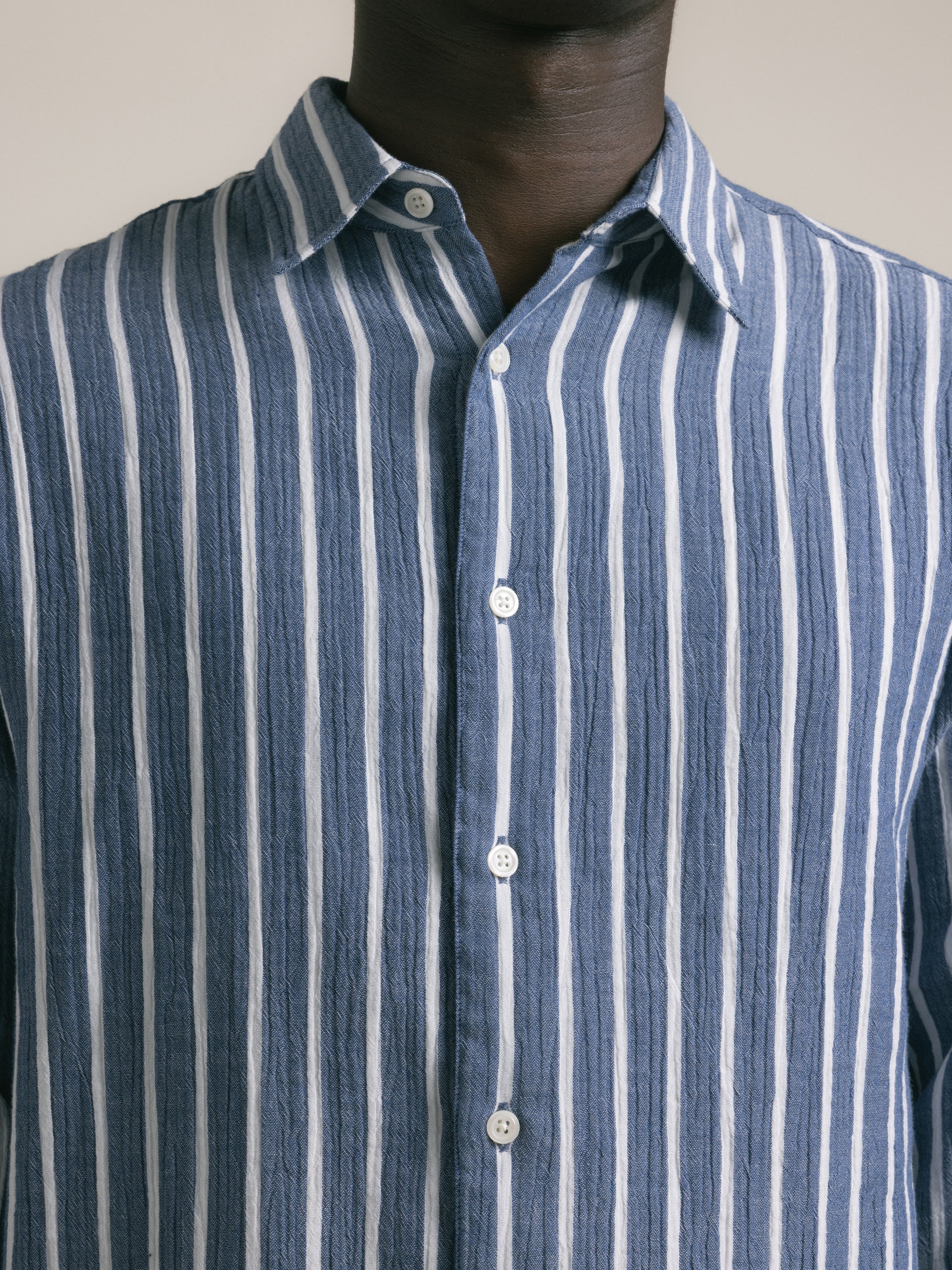 Dirleton Shirt in Denim Stripe