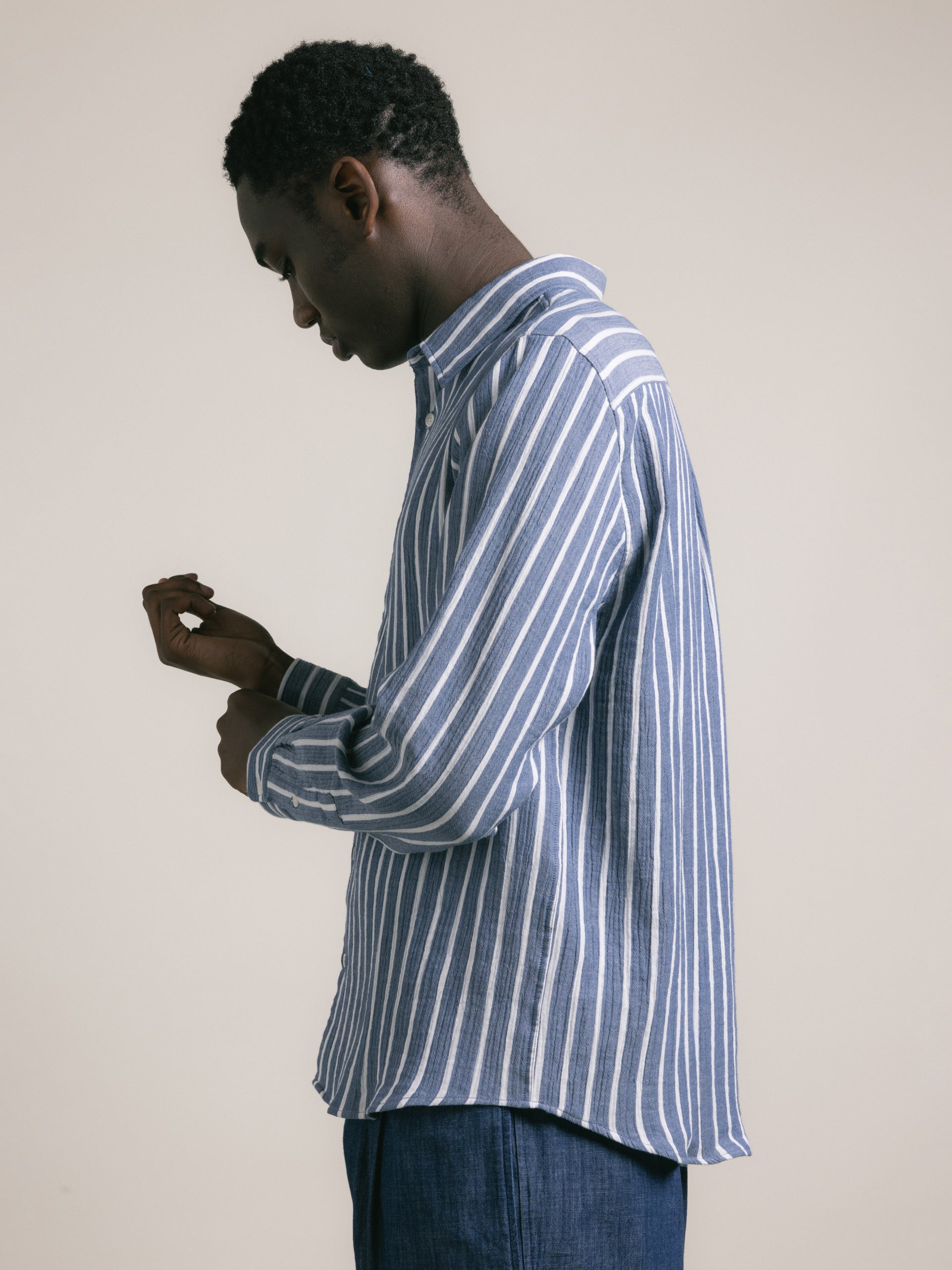 Dirleton Shirt in Denim Stripe