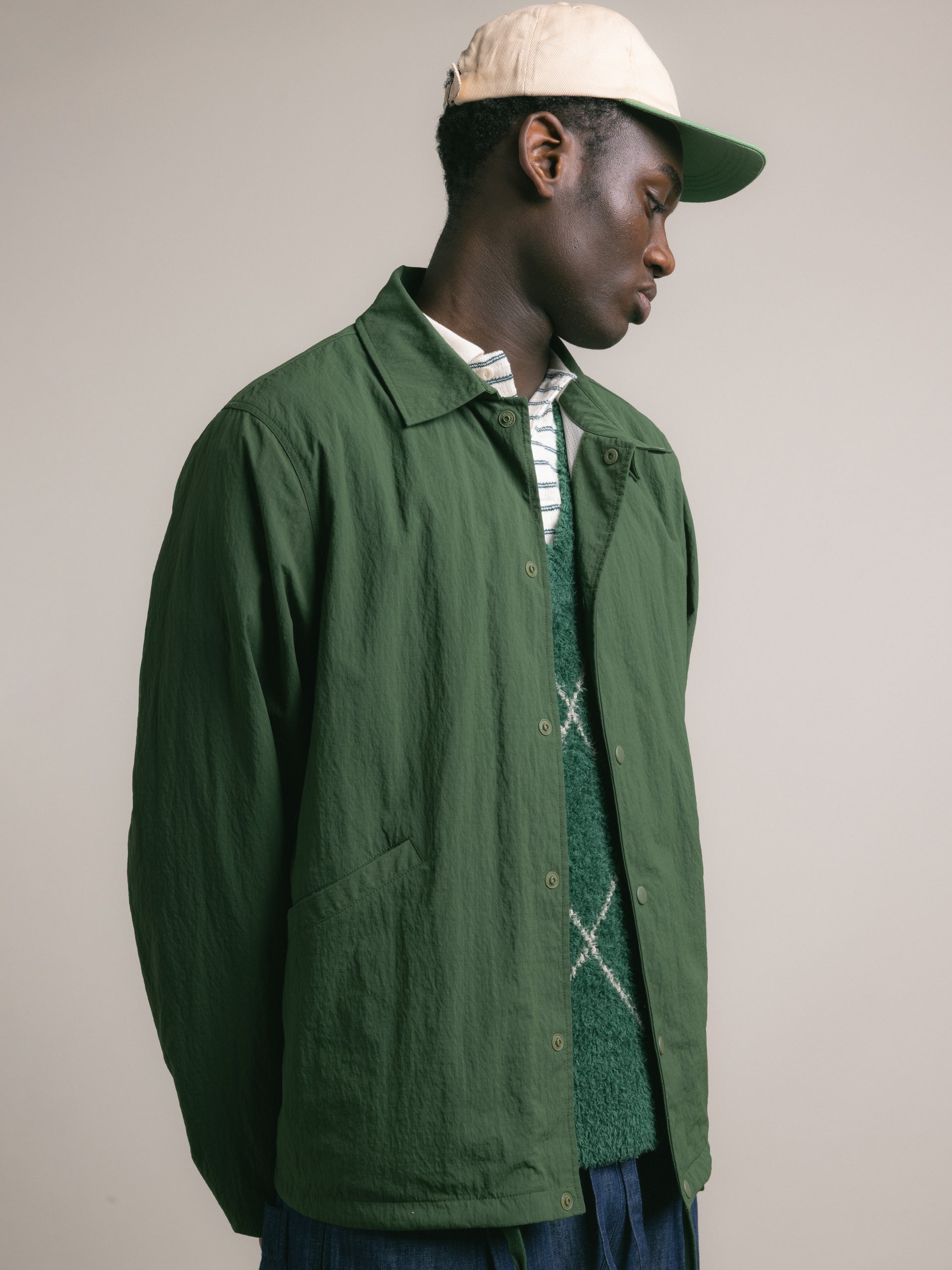 Oakley Coach Jacket in Collegiate Green Ripstop Kestin Oakley Coach Jacket in Collegiate Green Ripstop Kestin