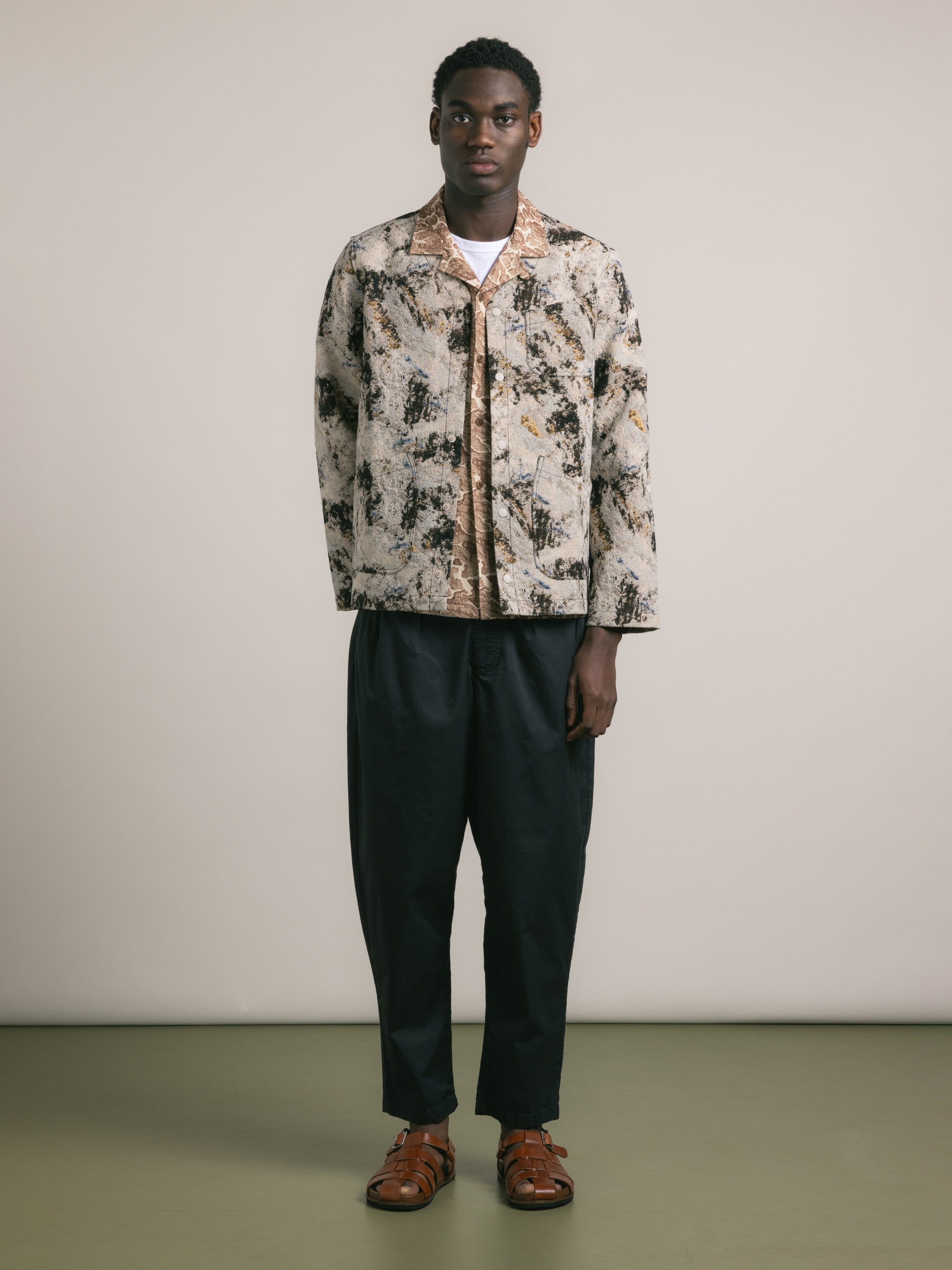 Clyde Pant in Black Cotton Twill