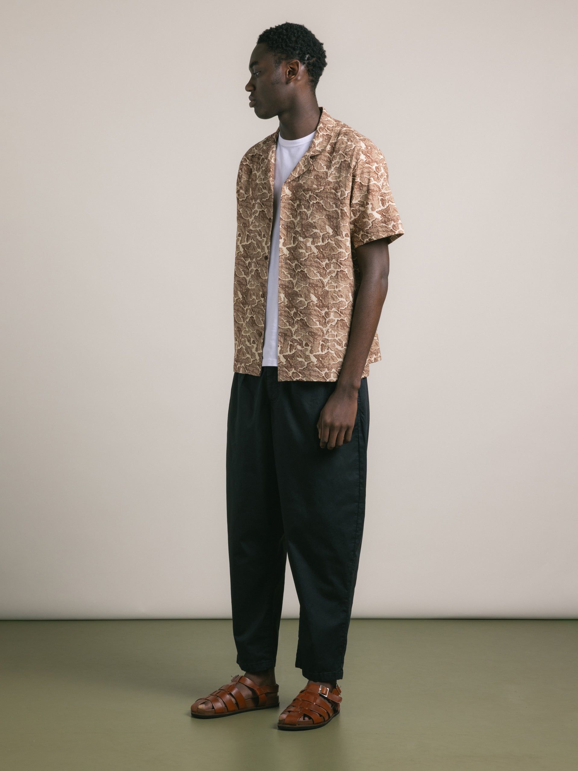 Clyde Pant in Black Cotton Twill