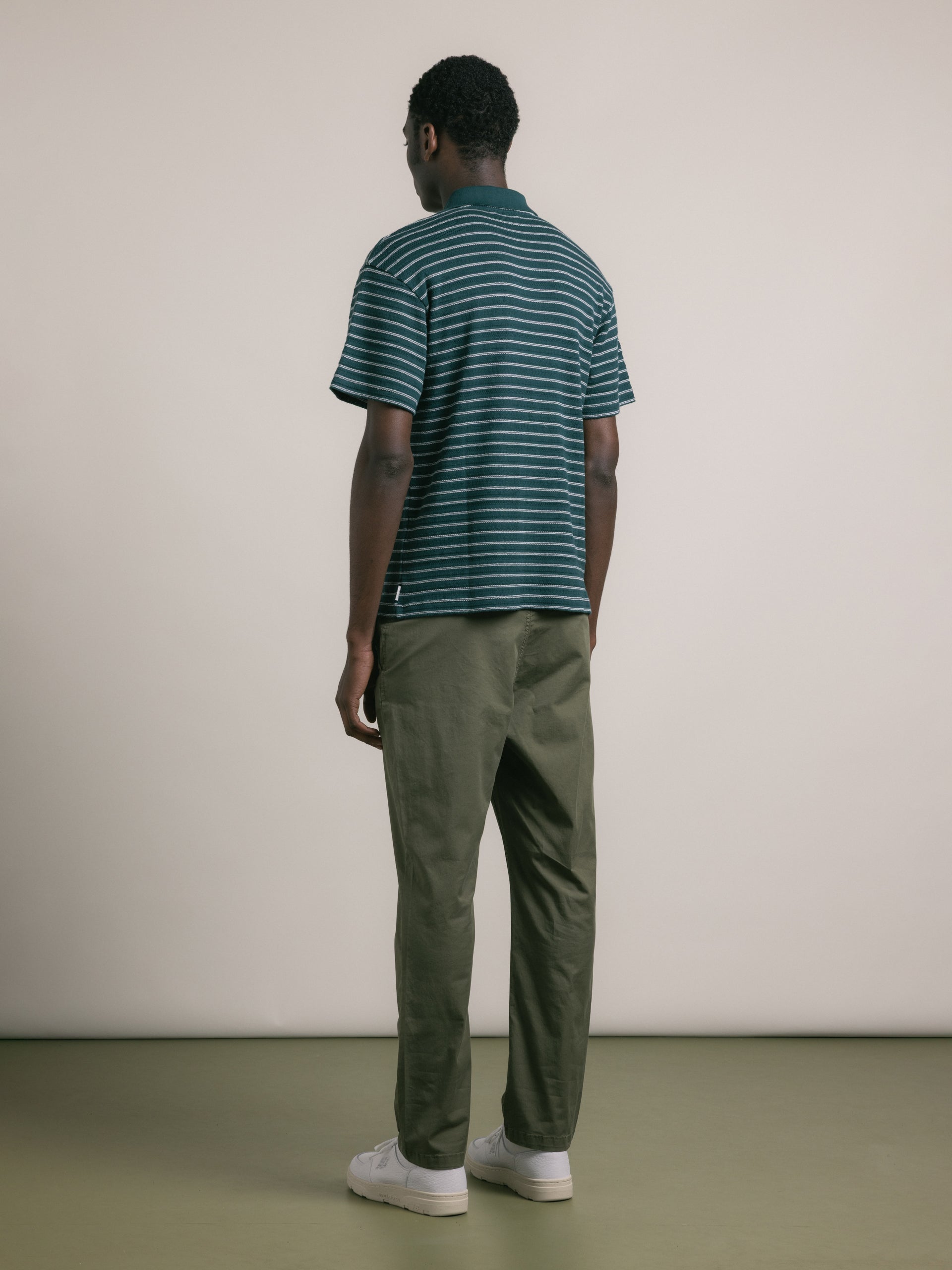 Inverness Trouser in Olive Cotton Twill