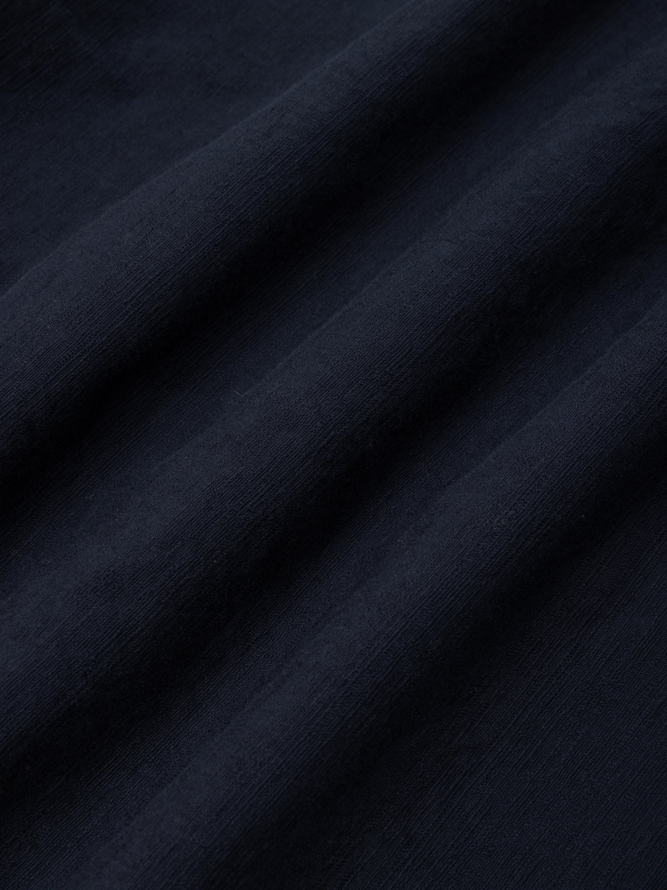 Ferness Oversized Shirt in Dark Navy Slub Cotton