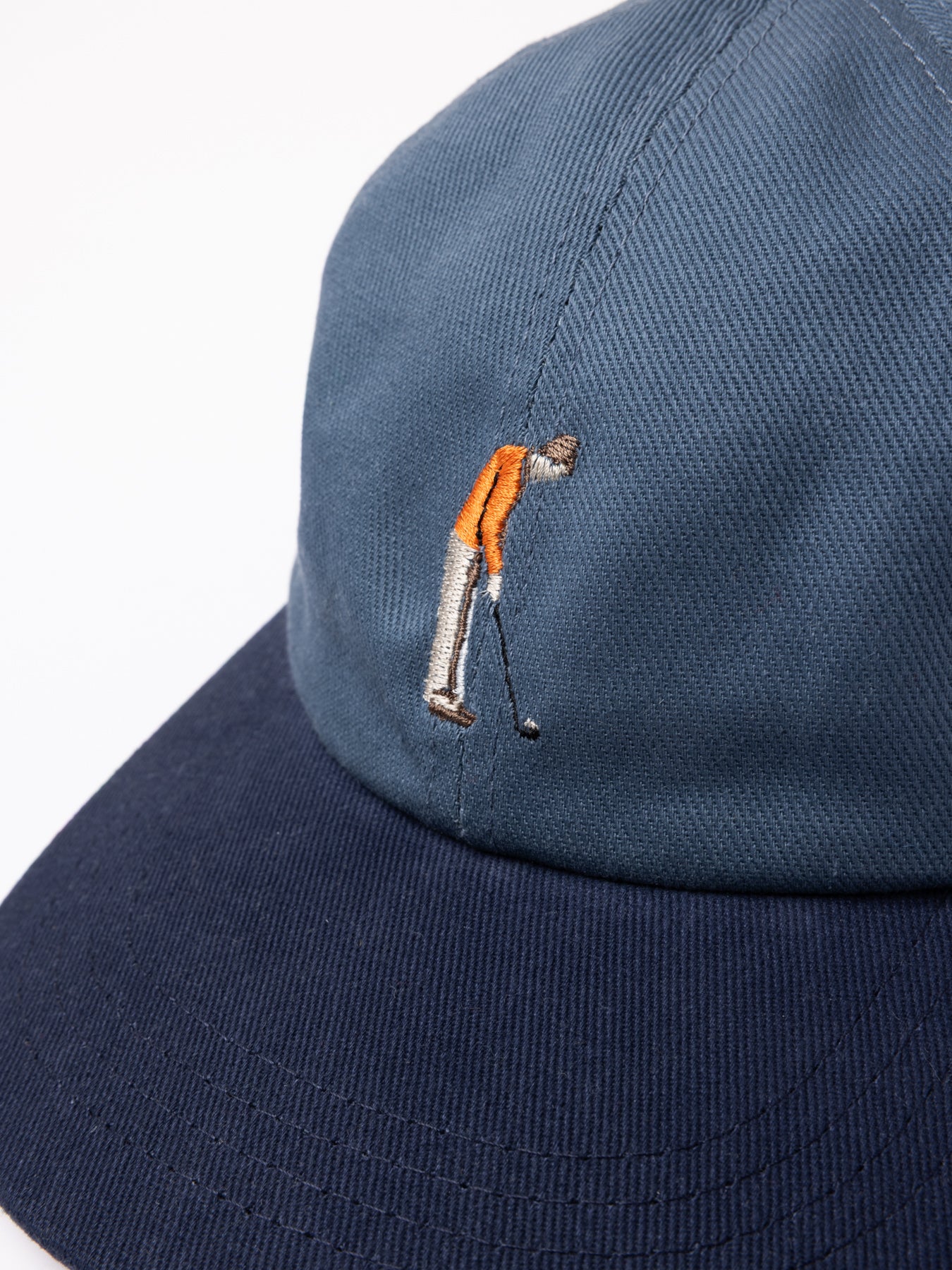 Leuchars Cap in French Blue / Navy Golf Embroidery
