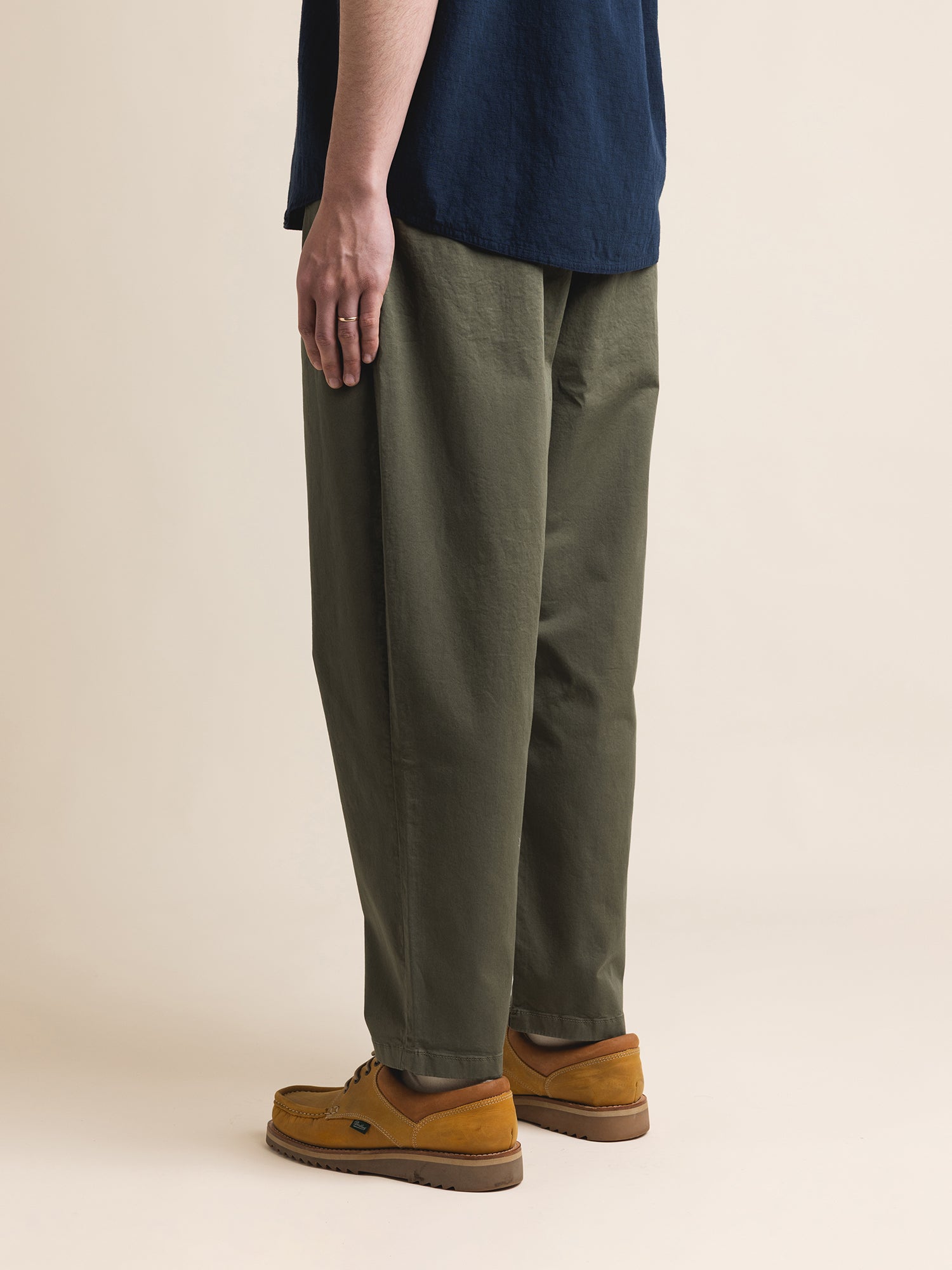 Clyde Pant in Olive Cotton Twill