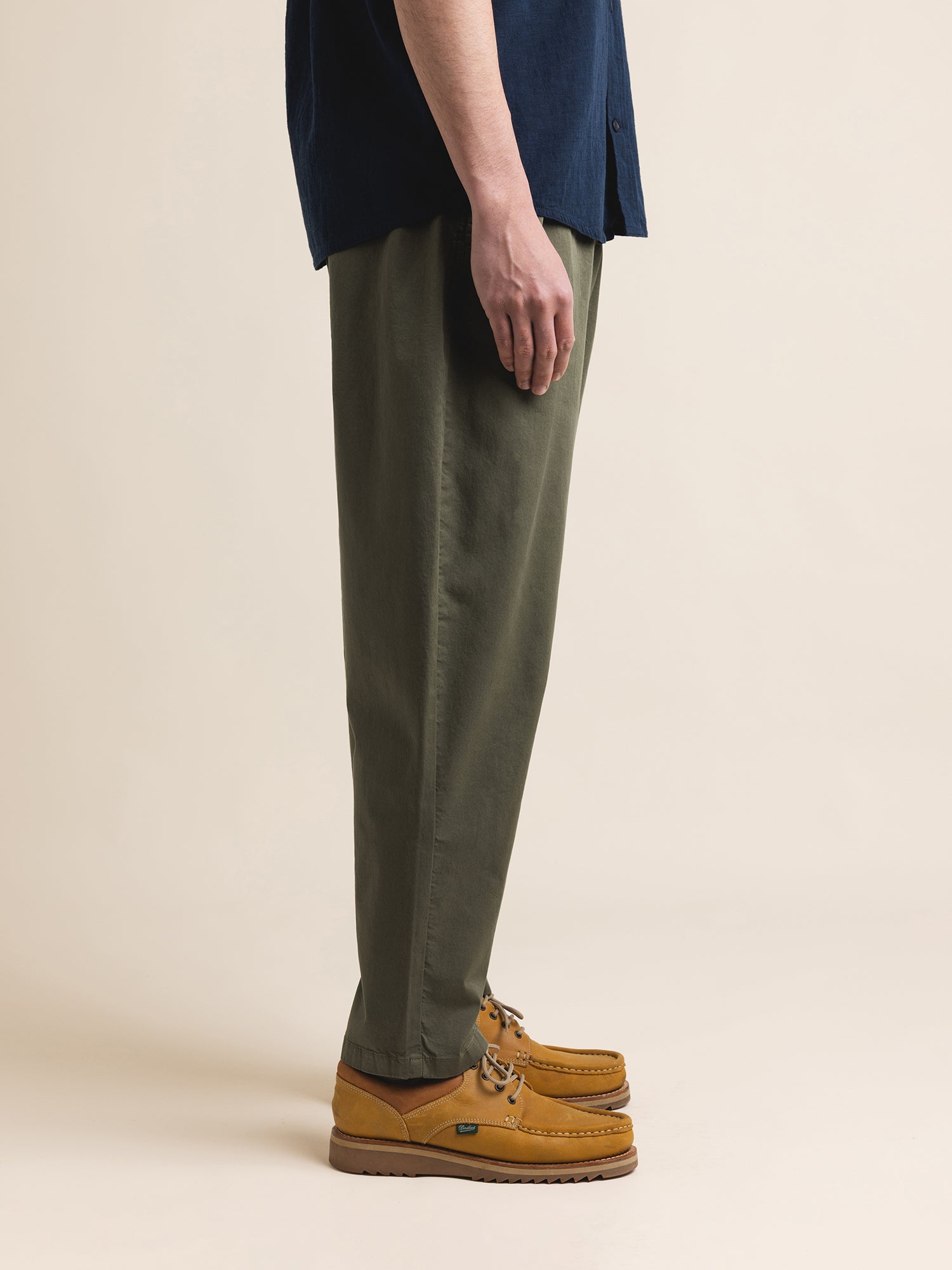 Clyde Pant in Olive Cotton Twill