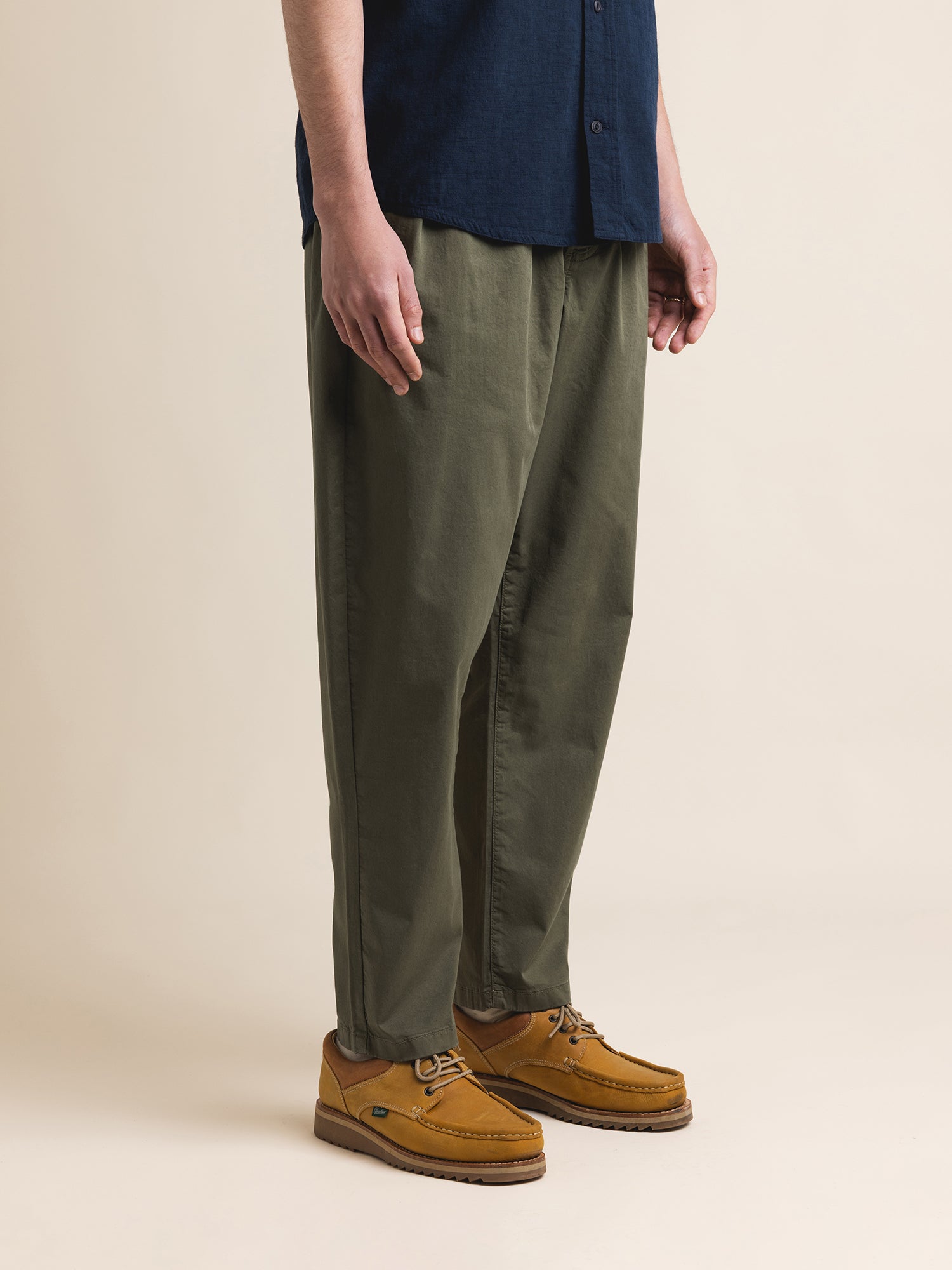 Clyde Pant in Olive Cotton Twill