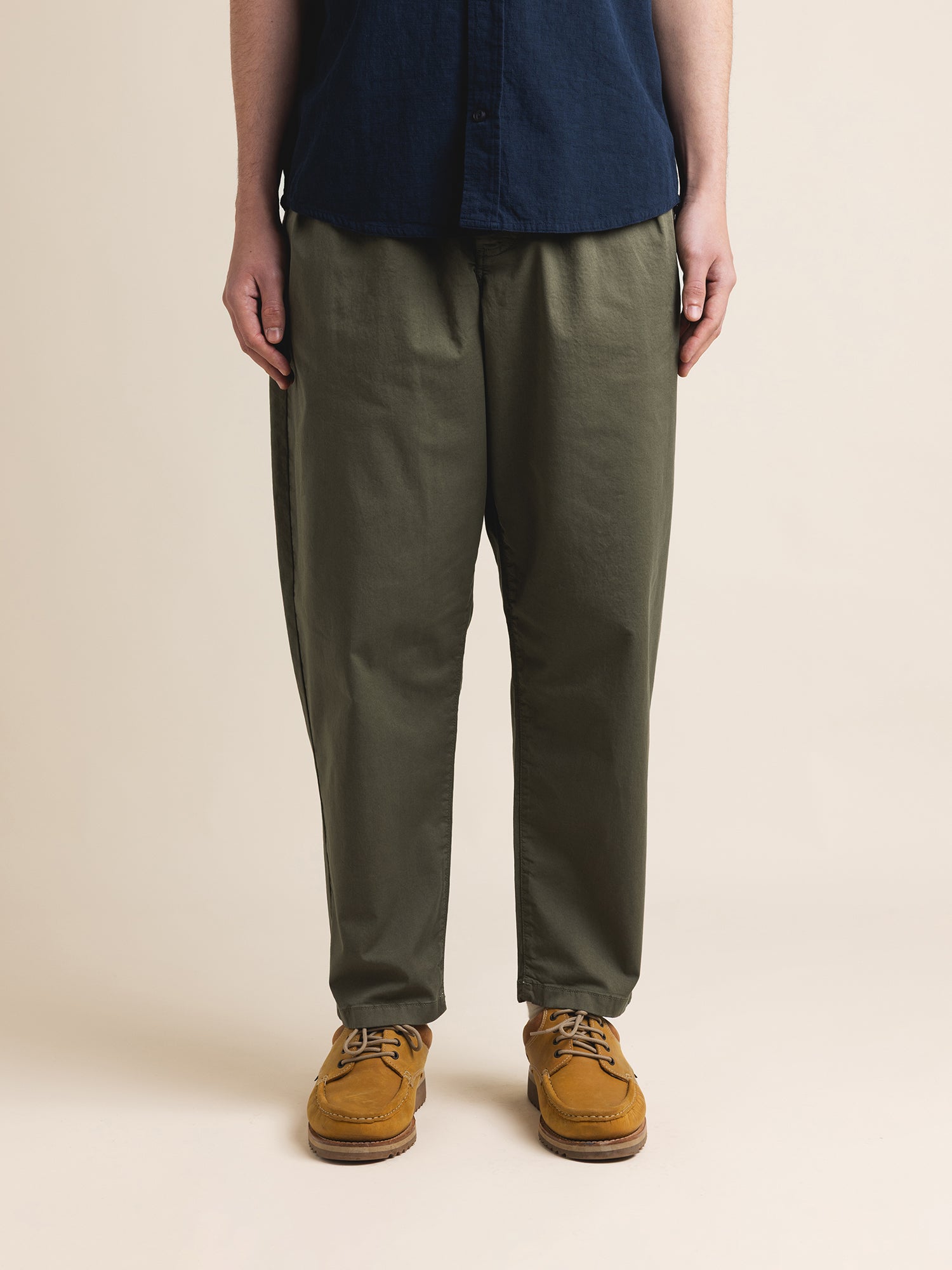 Clyde Pant in Olive Cotton Twill