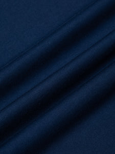 A navy blue cloth from the Better Cotton Initiative, used by menswear brand KESTIN.