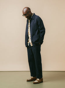 A model wearing a casual spring suit from designer menswear brand KESTIN's SS24 Collection.