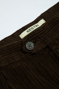 A logo label and button from Scottish menswear designer KESTIN.