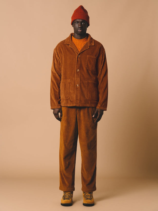 Wick Trouser in Tobacco Irregular Corduroy