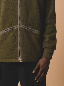 A winter fleece from Scottish men's brand KESTIN, made from virgin wool.