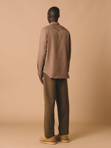 The back of the KESTIN Granton Shirt, which is a traditional workwear-style polo shirt.