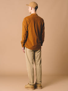 Inverness Trouser in Light Khaki Cotton Twill