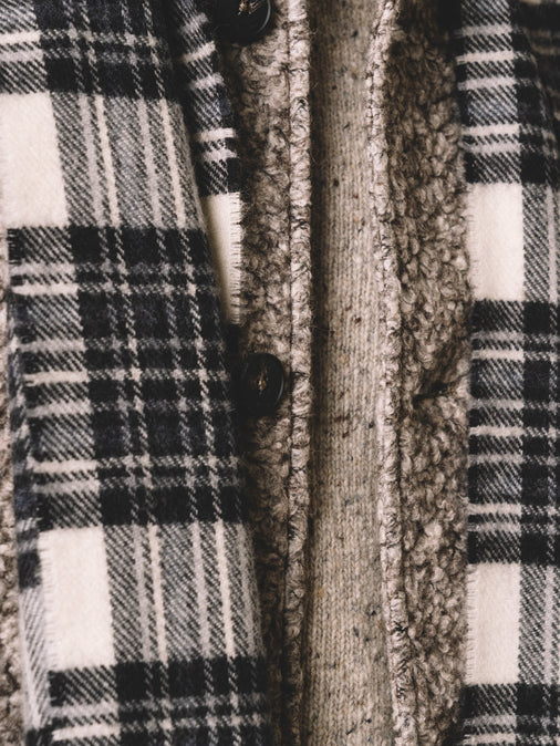 A layered outfit from menswear brand KESTIN, with wool knitwear and fleece.
