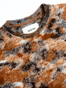 Durness Sweatshirt in Rust Camo Italian Fleece