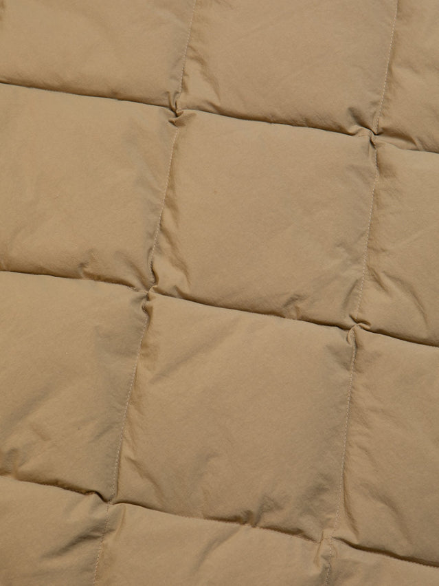 Synthetic down quilting, made from recycled polyester, on the KESTIN Linton Vest.