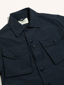 A technical shacket from Scottish menswear designer KESTIN, with patch chest pockets.