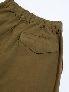 The rear pocket from KESTIN's Clyde Pants in Green Cotton Ripstop.