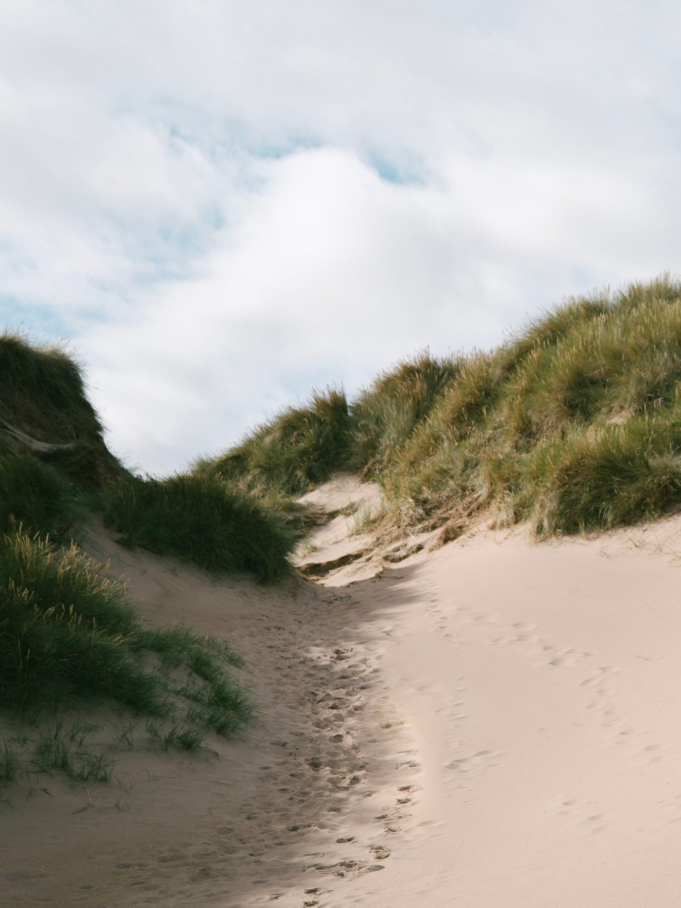 A sandy beach at Tyninghame, Scotland, which inspired the candle by KESTIN.