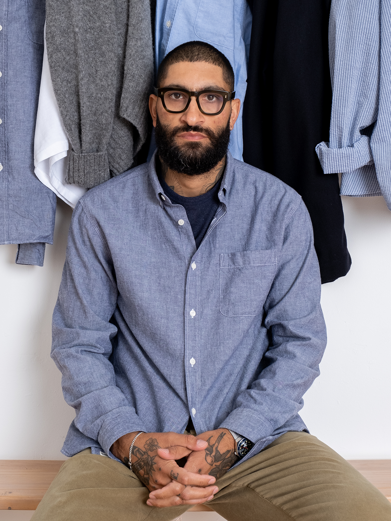 Raeburn Button Down Shirt in Chambray