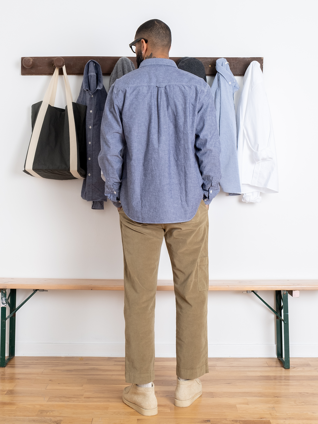 Raeburn Button Down Shirt in Chambray