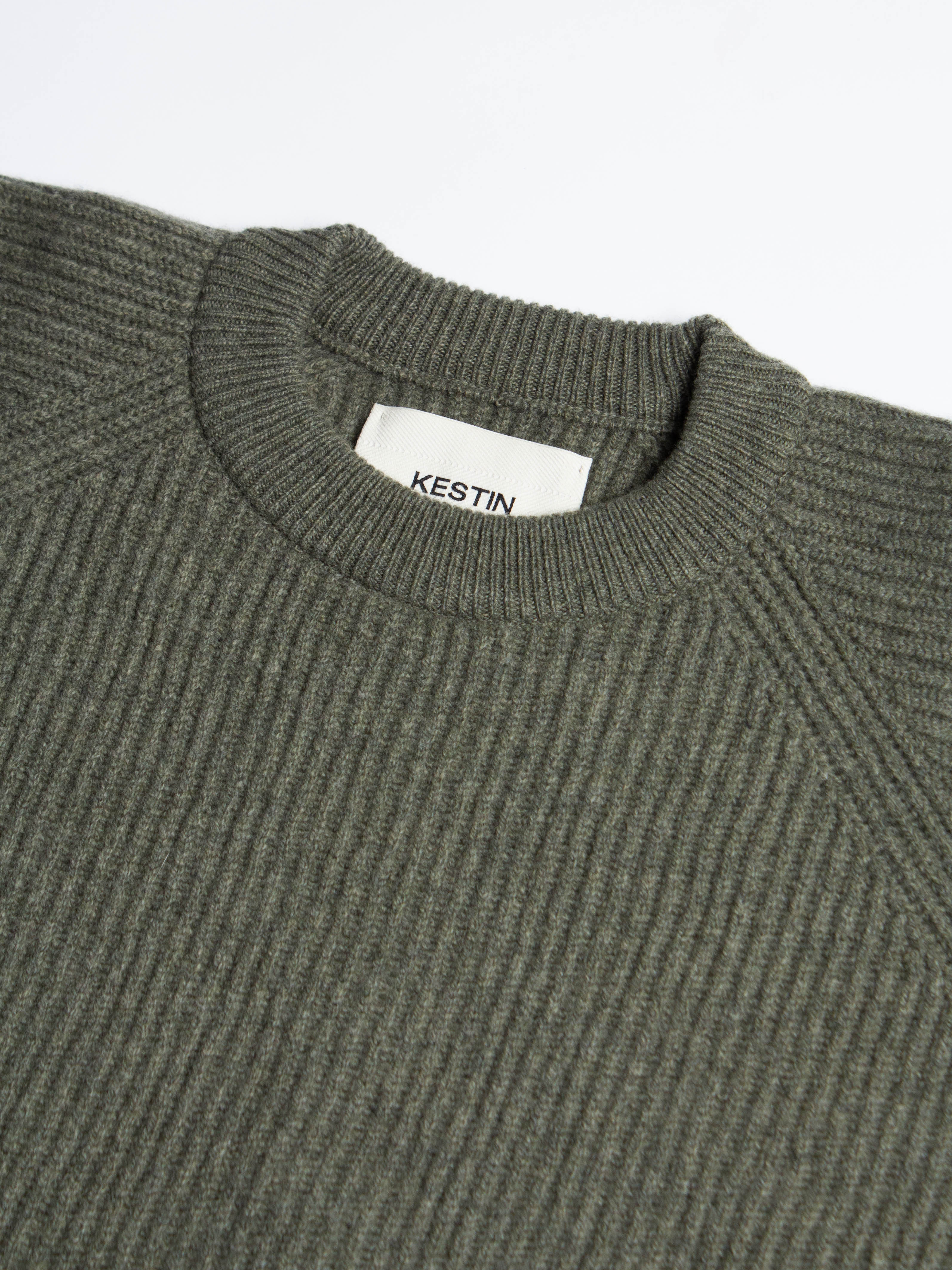 Annan Ribbed Knit in Moss Green (Kestin Exclusive)