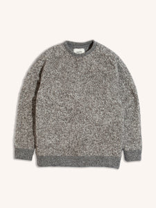 A natural grey wool sweatshirt from Scottish menswear designer KESTIN.