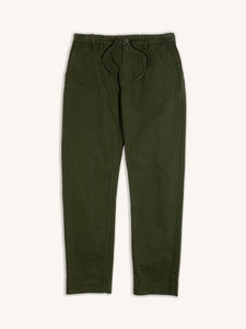 A pair of tapered fit trousers by menswear brand KESTIN, in a green cotton twill.
