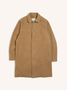 A light brown Overcoat, made in London from Italian Wool by premium menswear brand KESTIN.