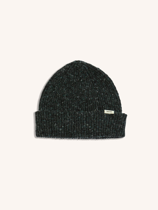 A knitted beanie by KESTIN, made in Scotland from wool.