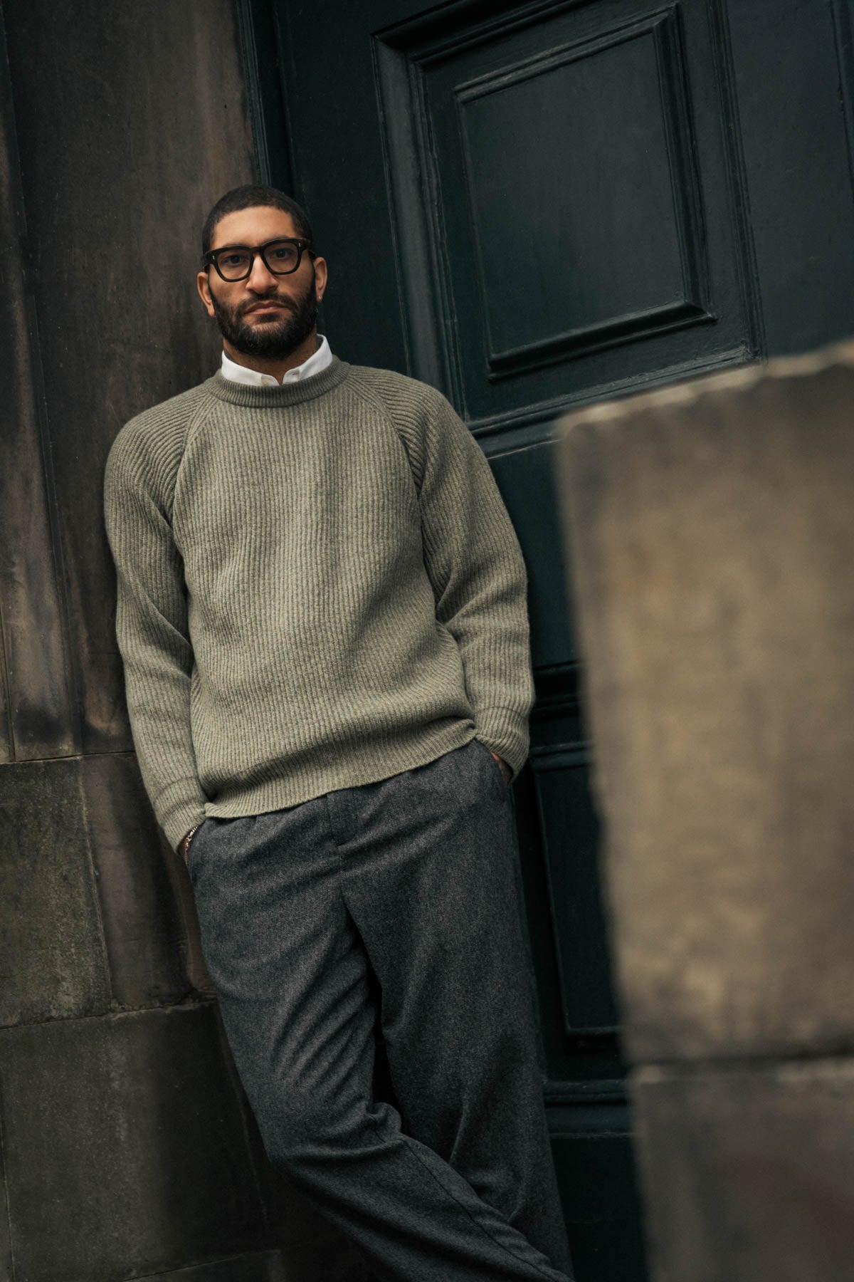 Annan Ribbed Knit in Moss Green (Kestin Exclusive)