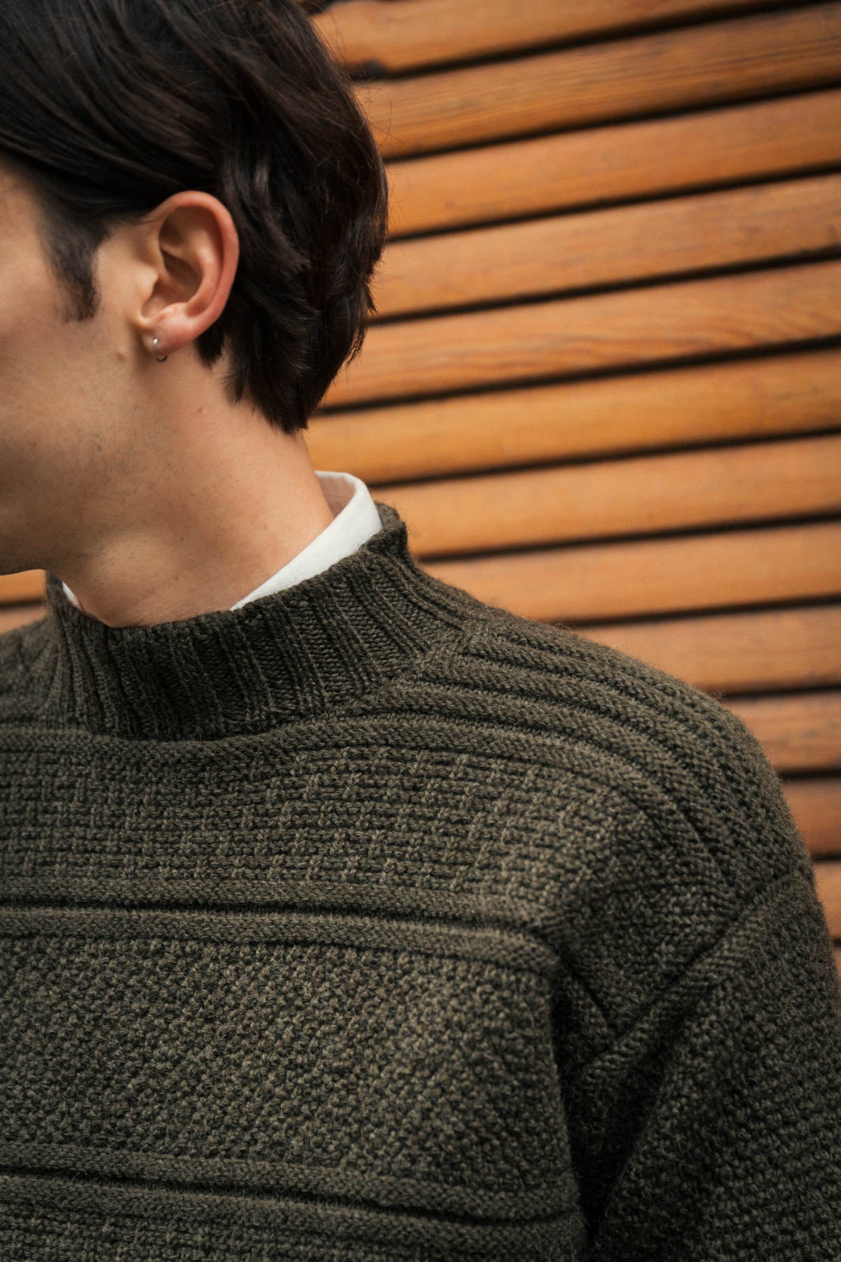 Fife Gansey Knit in Forest Green (Kestin Exclusive)