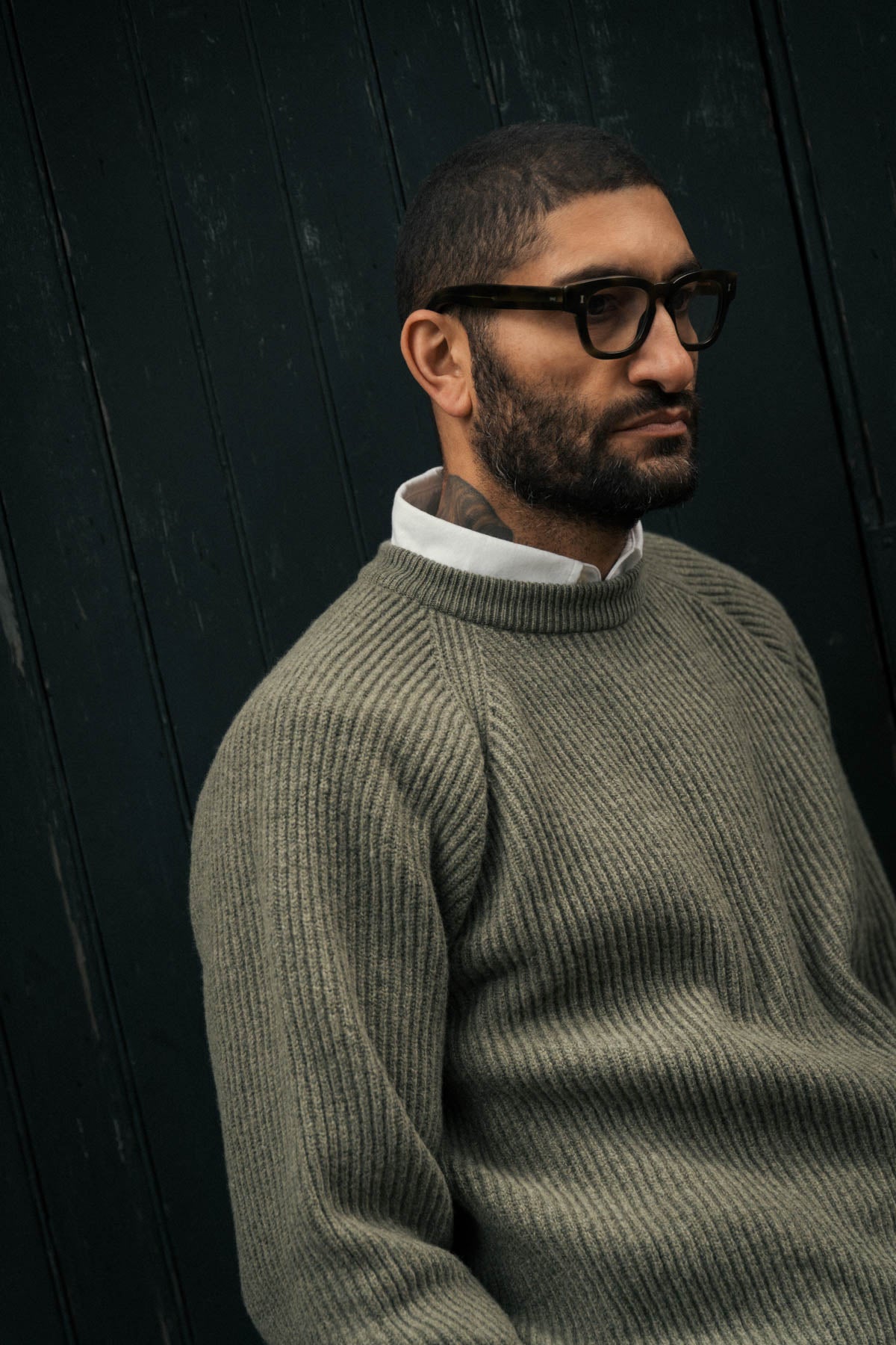 Annan Ribbed Knit in Moss Green (Kestin Exclusive)