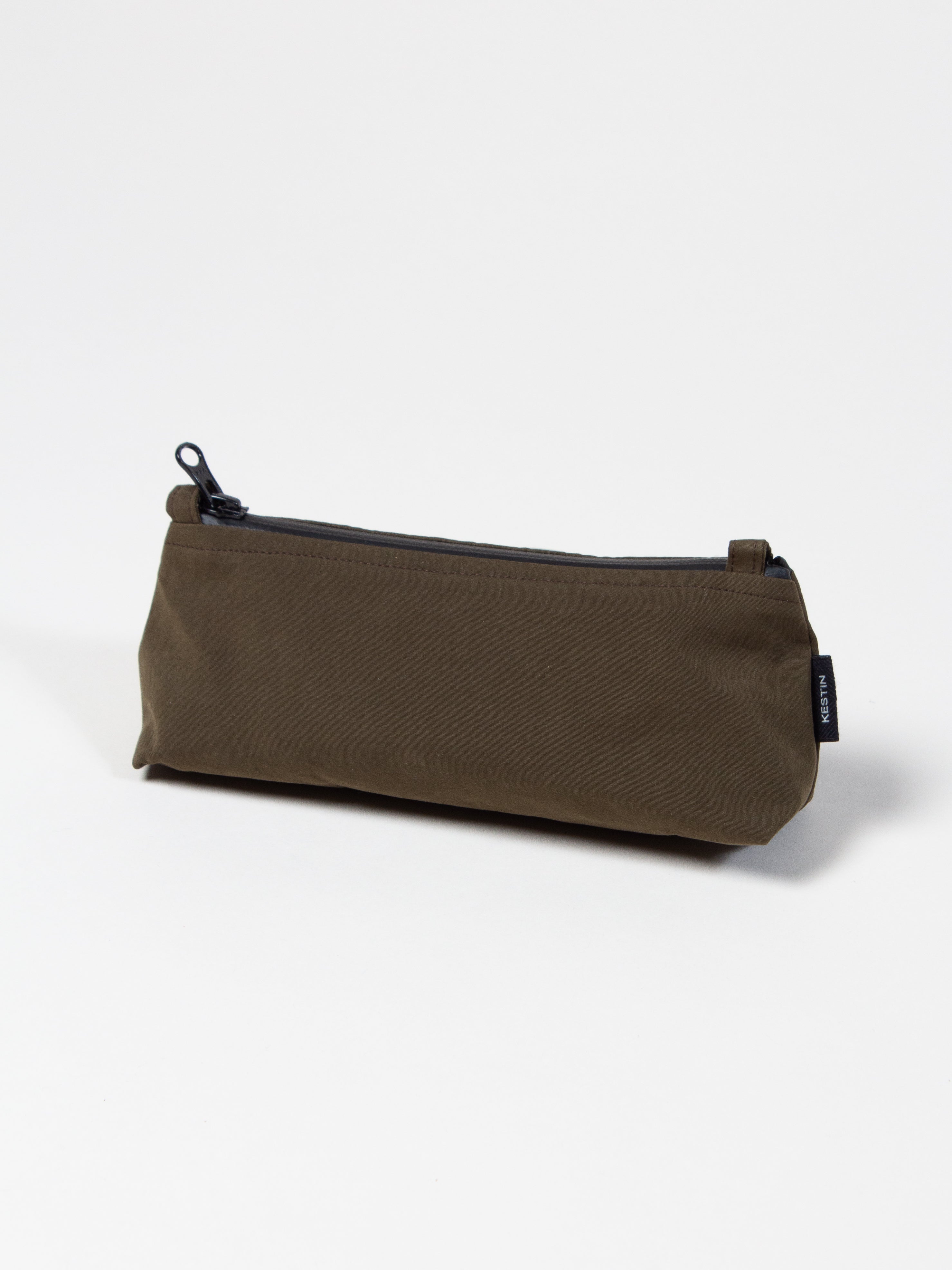 Newhaven Pencil Case In Olive Water Repellent Cotton/Nylon