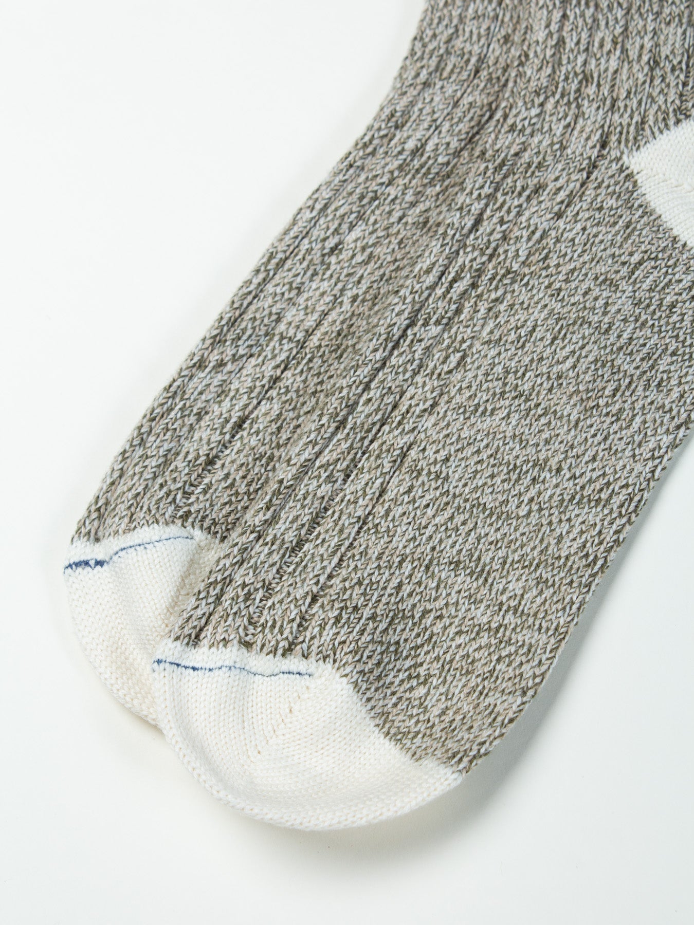 Melrose Merino Wool Socks in Light Olive Marl